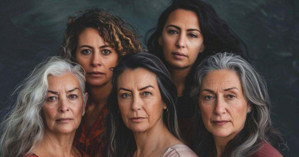 a picture of different background middle aged woman showing different types of narcissistic mothers.