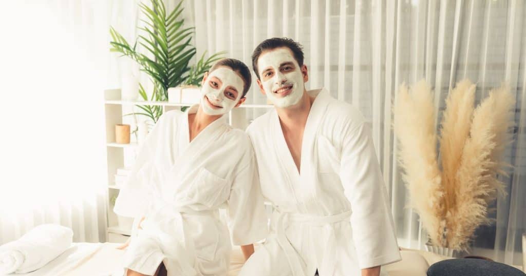 Valentine's Date Ideas spa night.