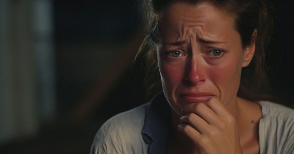 a woman looking pitiful feeling sad for herself symbolizing narcissists hate being seen as average, they want to feel superiors toward others.