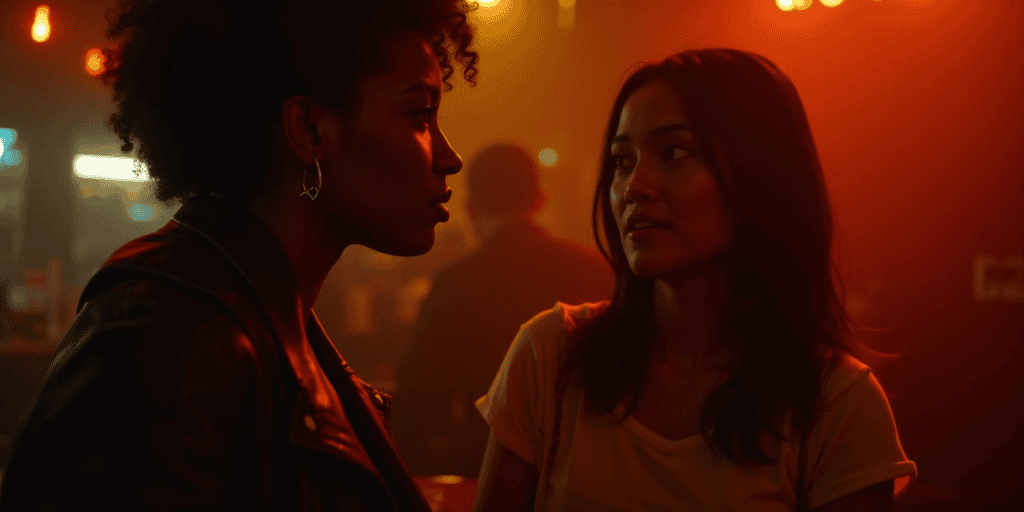 A woman realizes mid-conversation that her sister’s questions feel rehearsed, like they’re not really hers, but coming from someone else.