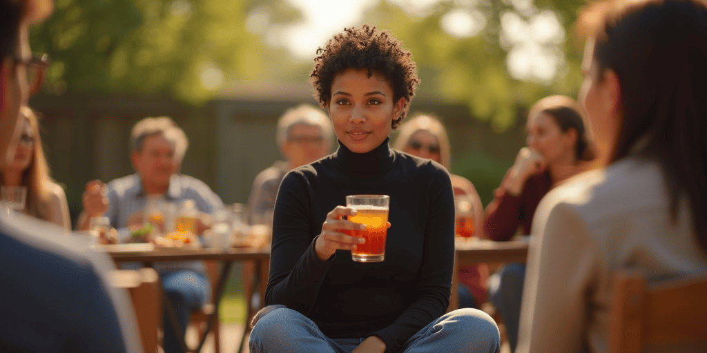 A woman longs to feel seen at a family gathering, not to steal attention, but to feel like she matters.