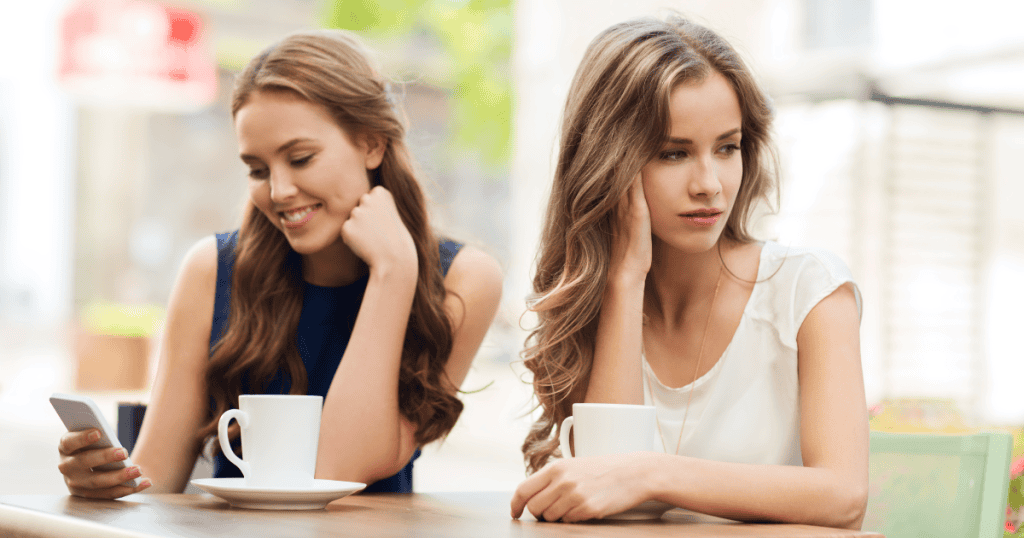 A woman feels invisible beside her sister, stuck in the same toxic pattern she thought she had outgrown.